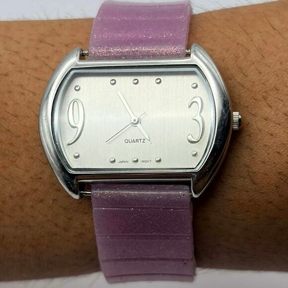 Other Accessories - Pink & Silver Glitter Watch